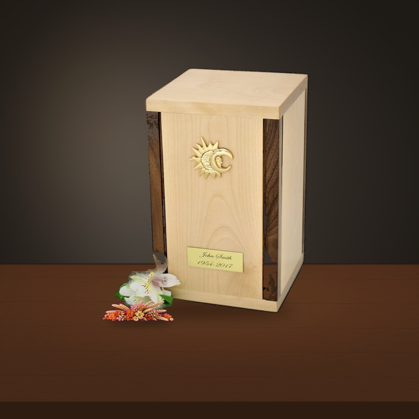Urne en bois