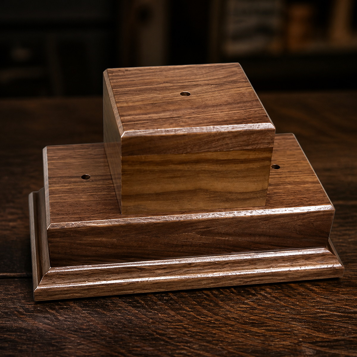 Base de trophée en bois