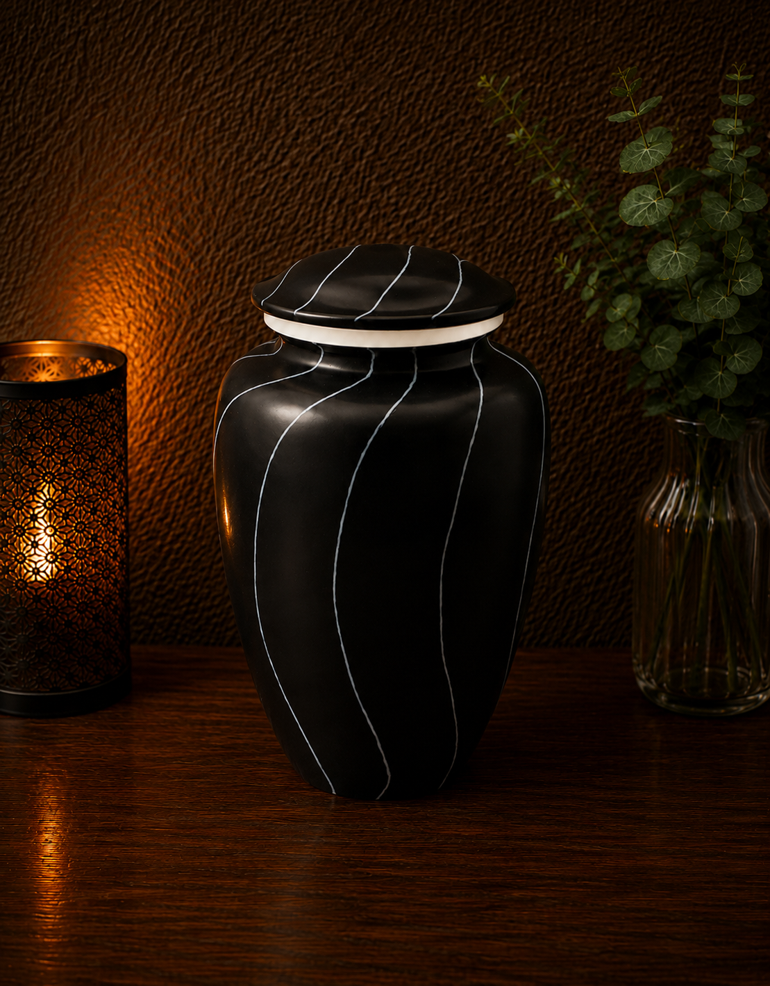 Urne en aluminium